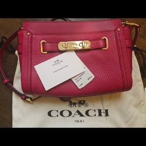 Coach Pink Leather Clutch